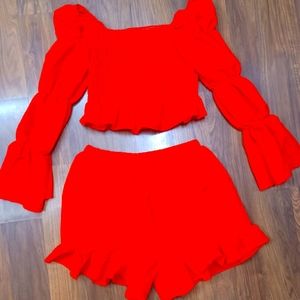 NWT Cute 2pc short set size XL